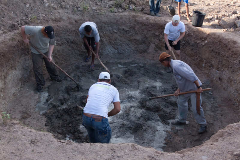 Building a Water Tank — Volunteer Students work together with local villagers in a poor district of a dry region of Brazil to build a water storage tank to c...