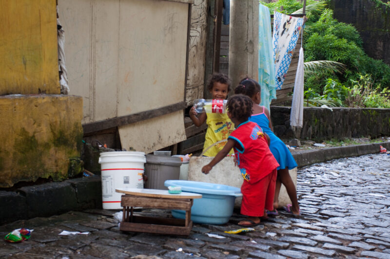Children in Poverty — Children living in a poor district of Salvador, Brazil. — Brazil, South America, Children, Preschool, daycare