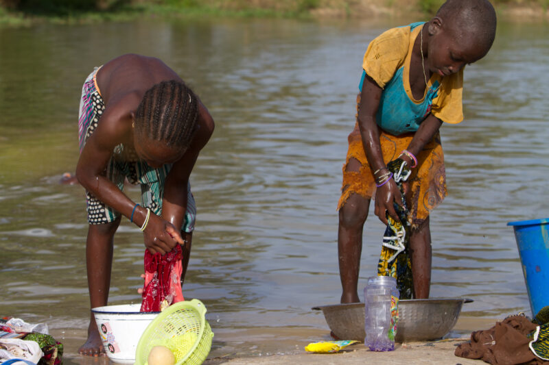 Washing Clothes — Africa, West Africa, Burkina Faso, poor, poverty