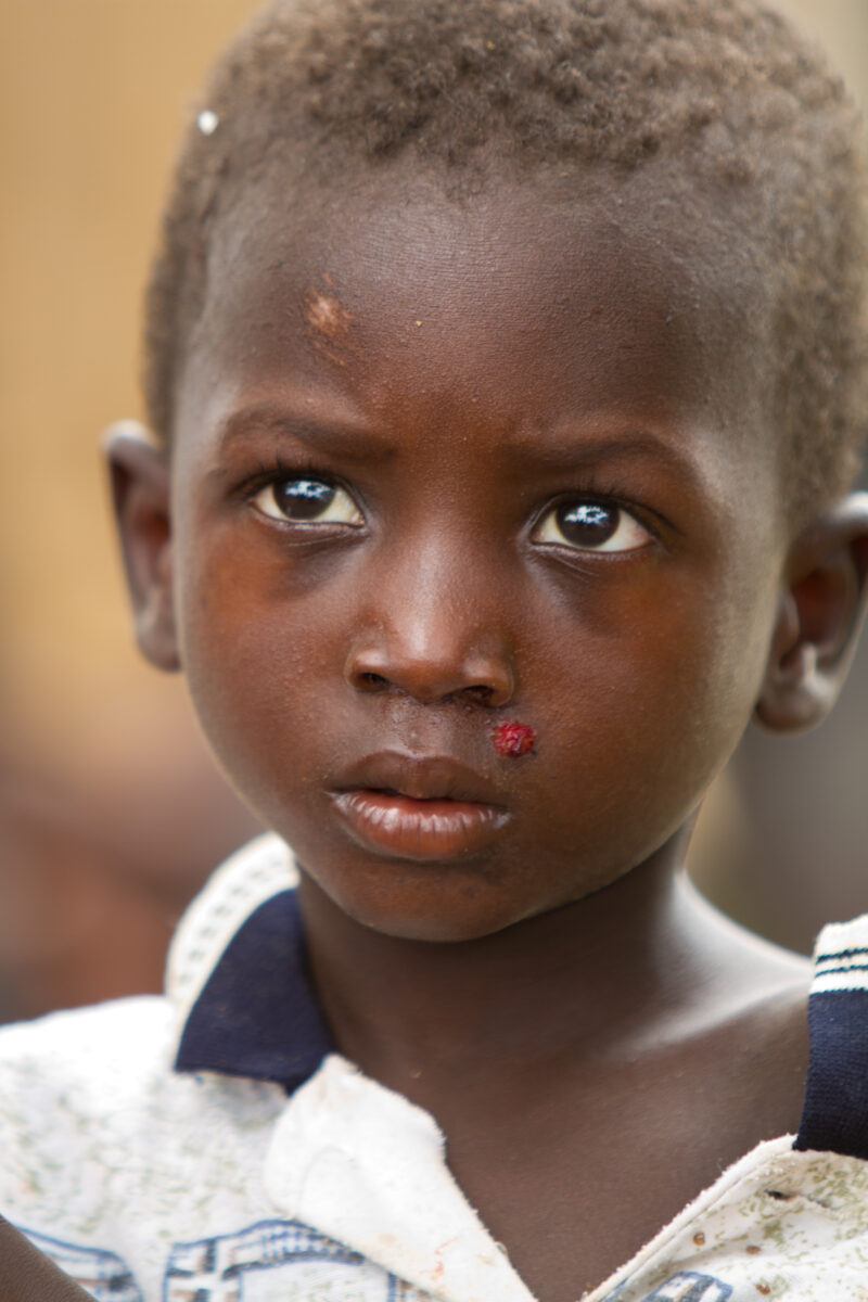 Baby in Burkina Faso — Baby living in a remote region of Burkina Faso, Africa — Africa, West Africa, Burkina Faso, ADRA, poor
