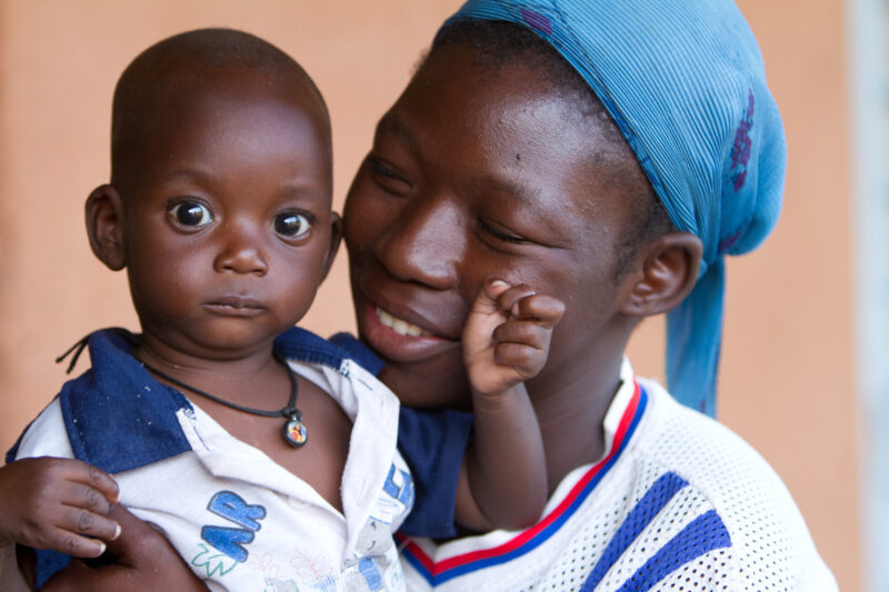 Malnourished in Burkina Faso — Babies living in a region of Burkina faso going through a severe drought show signs of being malnourished. — Africa, West Afri...