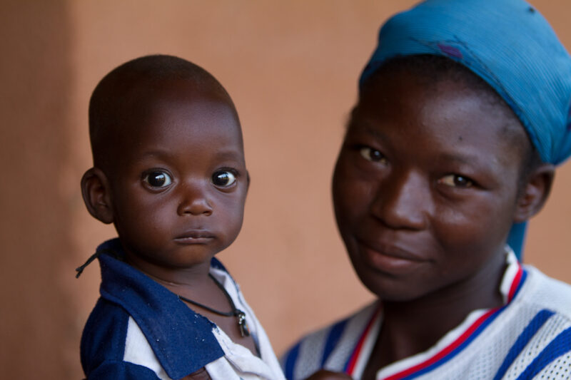 Malnourished in Burkina Faso — Babies living in a region of Burkina faso going through a severe drought show signs of being malnourished. — Africa, West Afri...