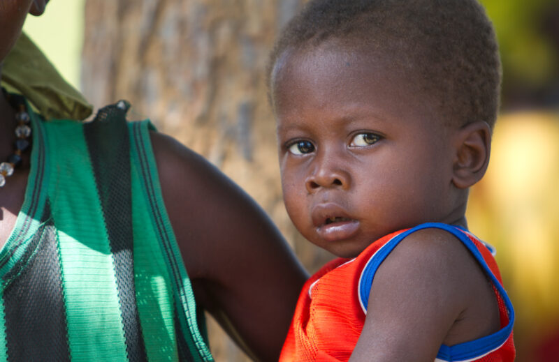 Baby in Burkina Faso — Baby living in rural Burkina Faso facing challenges of illness, hunger and malnutrition — Africa, West Africa, Burkina Faso, poor, pov...