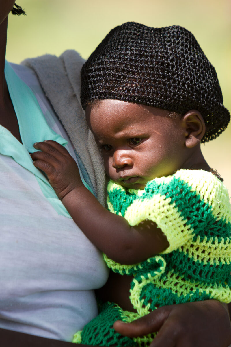 Baby in Burkina Faso — Baby living in rural Burkina Faso facing challenges of illness, hunger and malnutrition — Africa, West Africa, Burkina Faso, poor, pov...