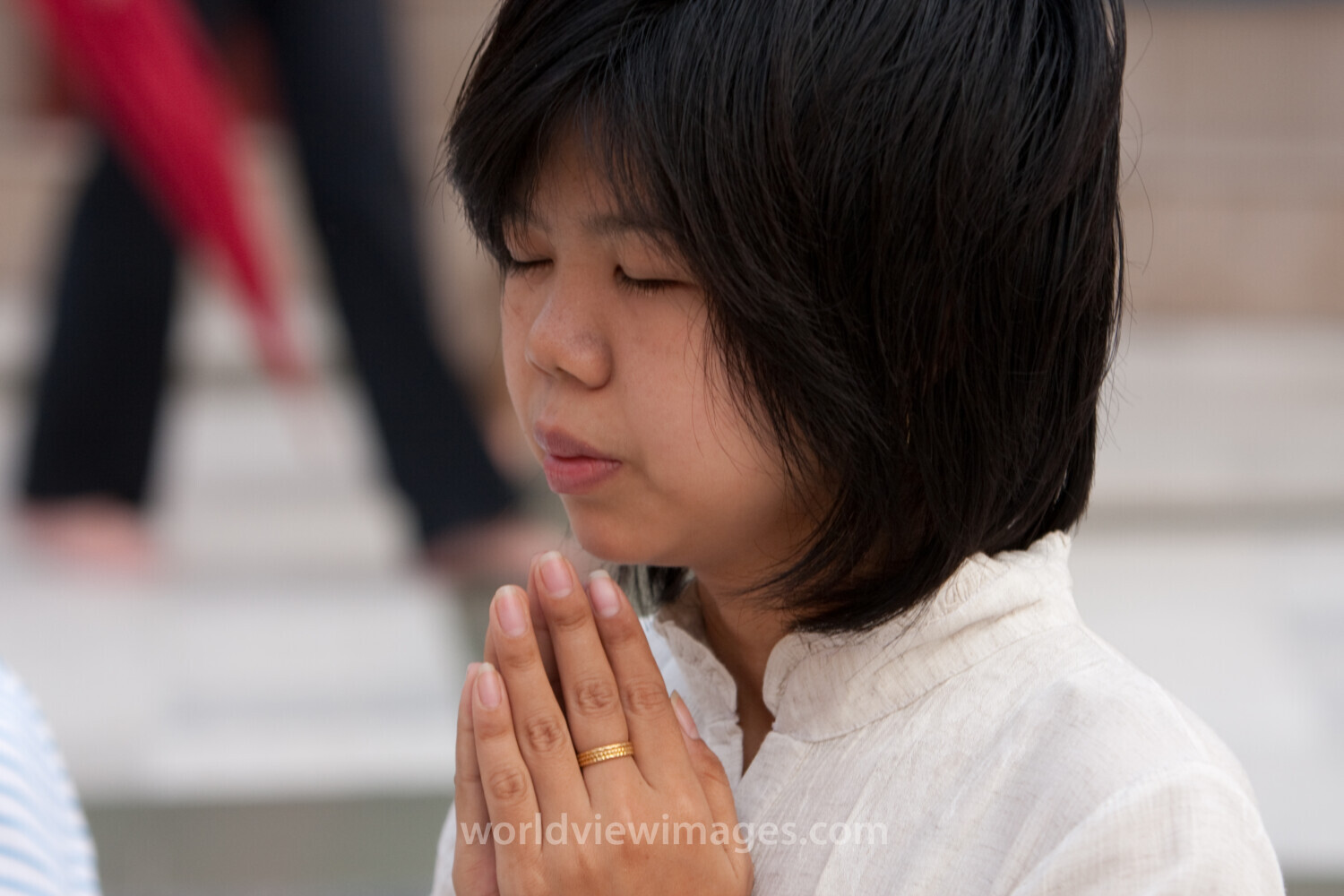 Buddist Worshipers in Myanmar