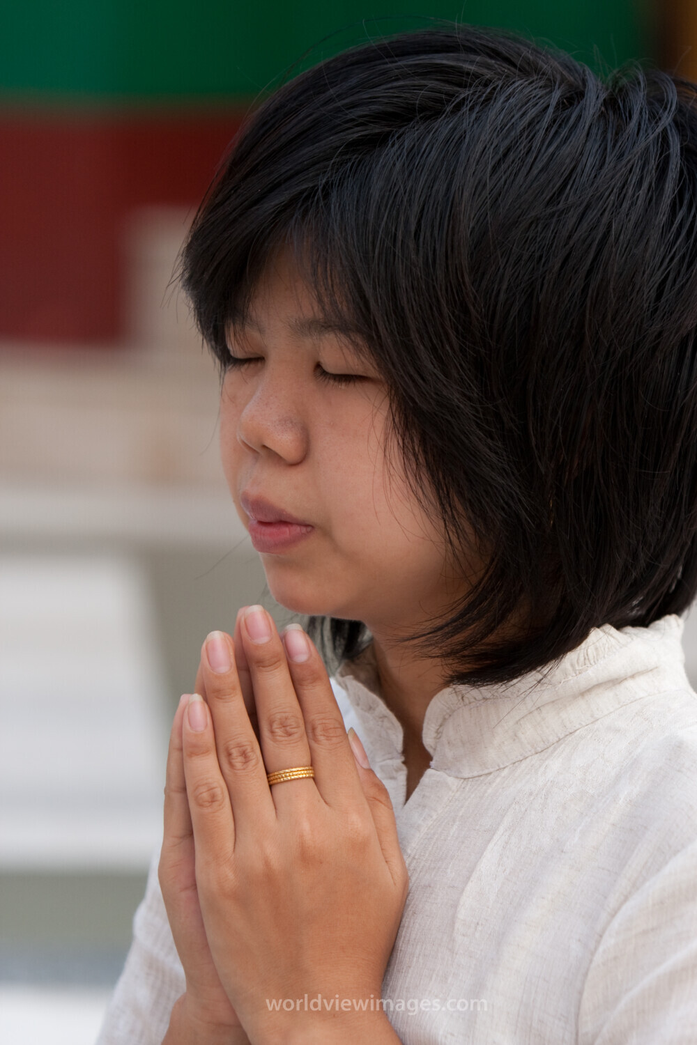 Buddist Worshipers in Myanmar