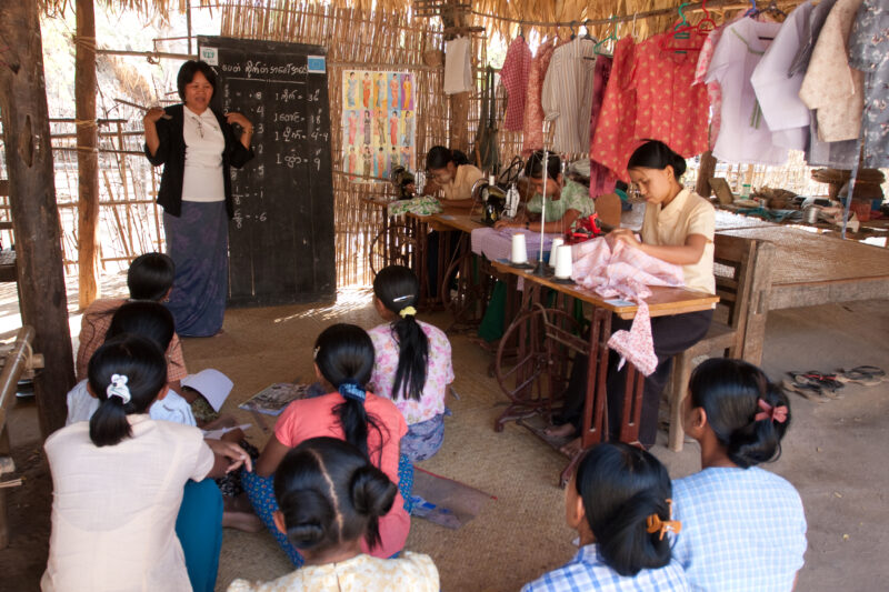 Myanmar — Burmese people learn new skills from ADRA training programs, to gain new income for their family. — ADRA, Burma, Myanmar, Skills training, Adult Ed...