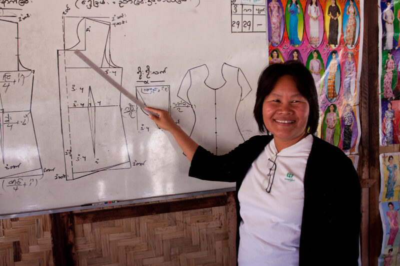 Instructor in Myanmar — Burmese people learn new skills from ADRA training programs, to gain new income for their family. — ADRA, Burma, Myanmar, Skills trai...