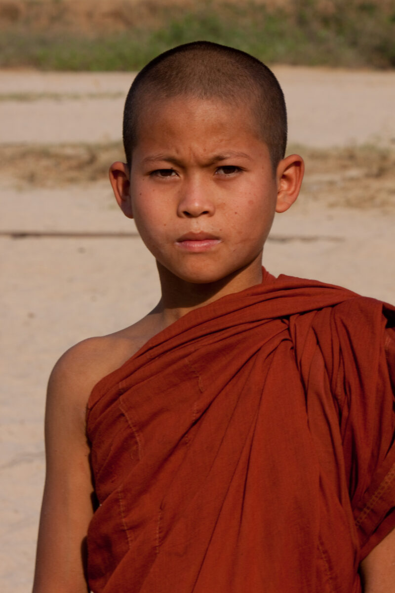 Boy Monk in Myanmar — Buddhist monk in training, living in the dry zone region of Myanmar — ADRA, Burma, Myanma, Buddhist, Religion