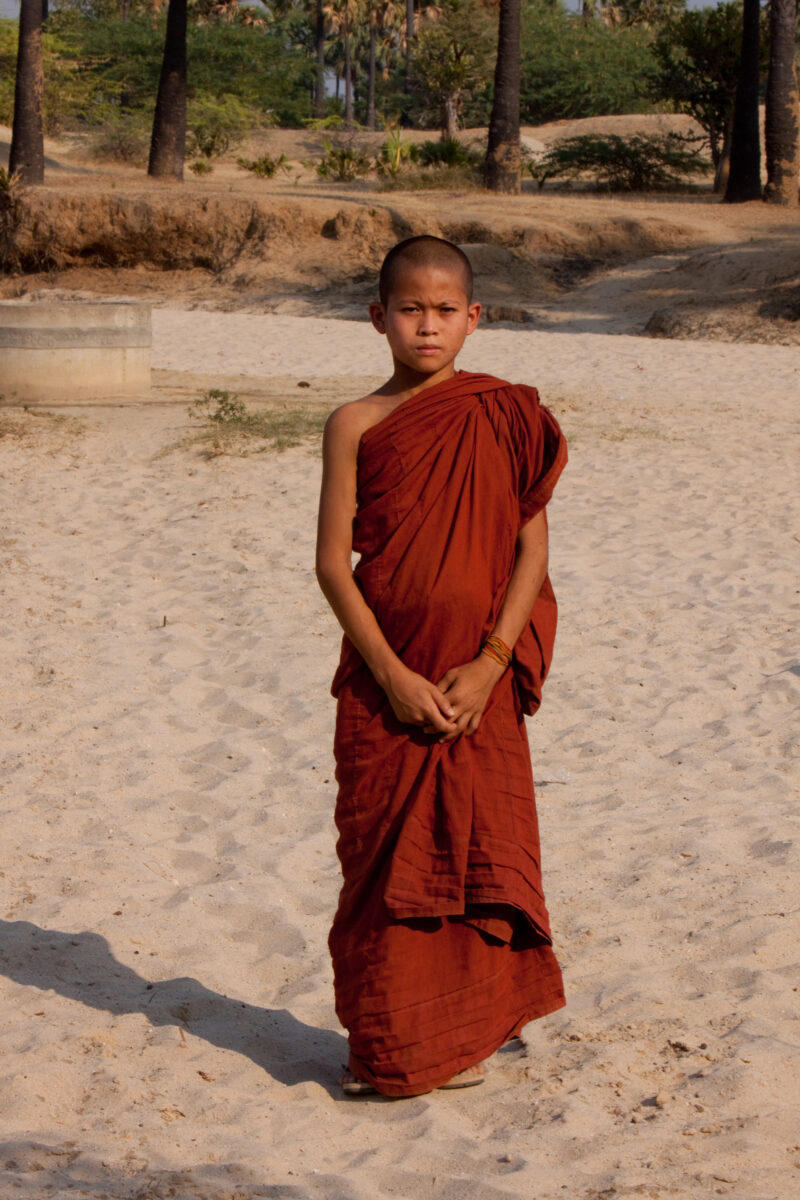 Boy Monk in Myanmar — Buddhist monk in training, living in the dry zone region of Myanmar — ADRA, Burma, Myanma, Buddhist, Religion