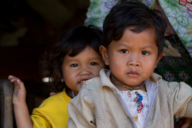 Children of Cambodia — Cute Kids in Rural Cambodia — Cambodia
