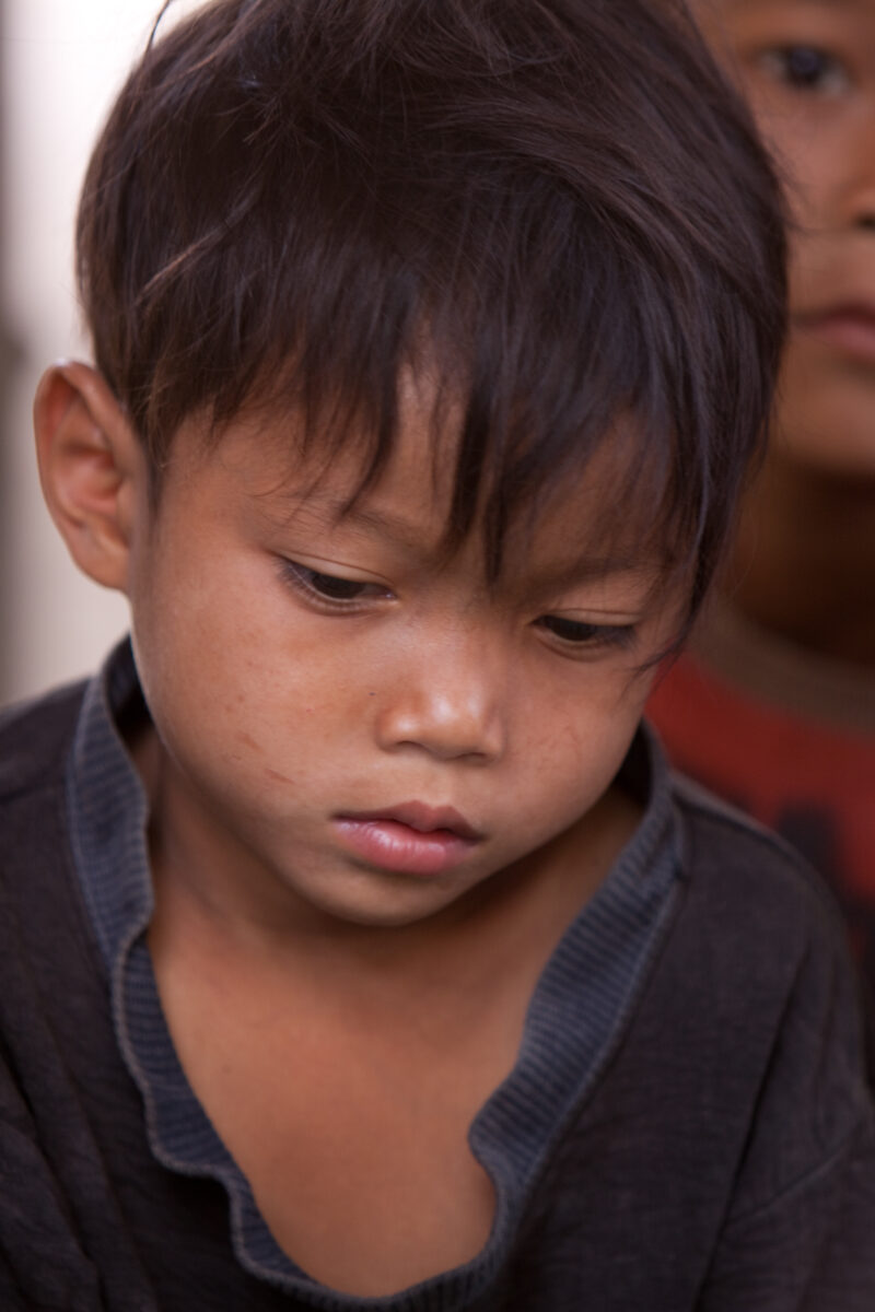 Boy in Cambodia — Closeup of boy living in poverty in Rural Cambodia — Cambodia, Faces, boy, boys, closeup