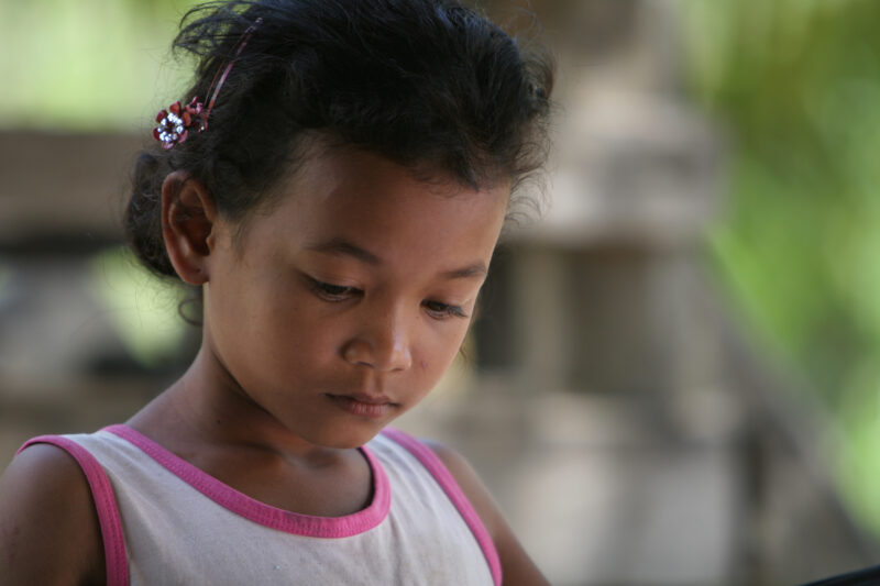 Children of Cambodia — Stock image of young girl in Cambodia — Cambodia, ADRA, faces, children, girls
