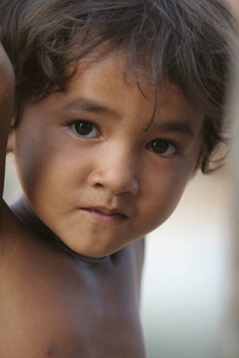 Children of Cambodia — Face of child living in poverty in rural Cambodia — Cambodia, faces, faces of poverty, child, children