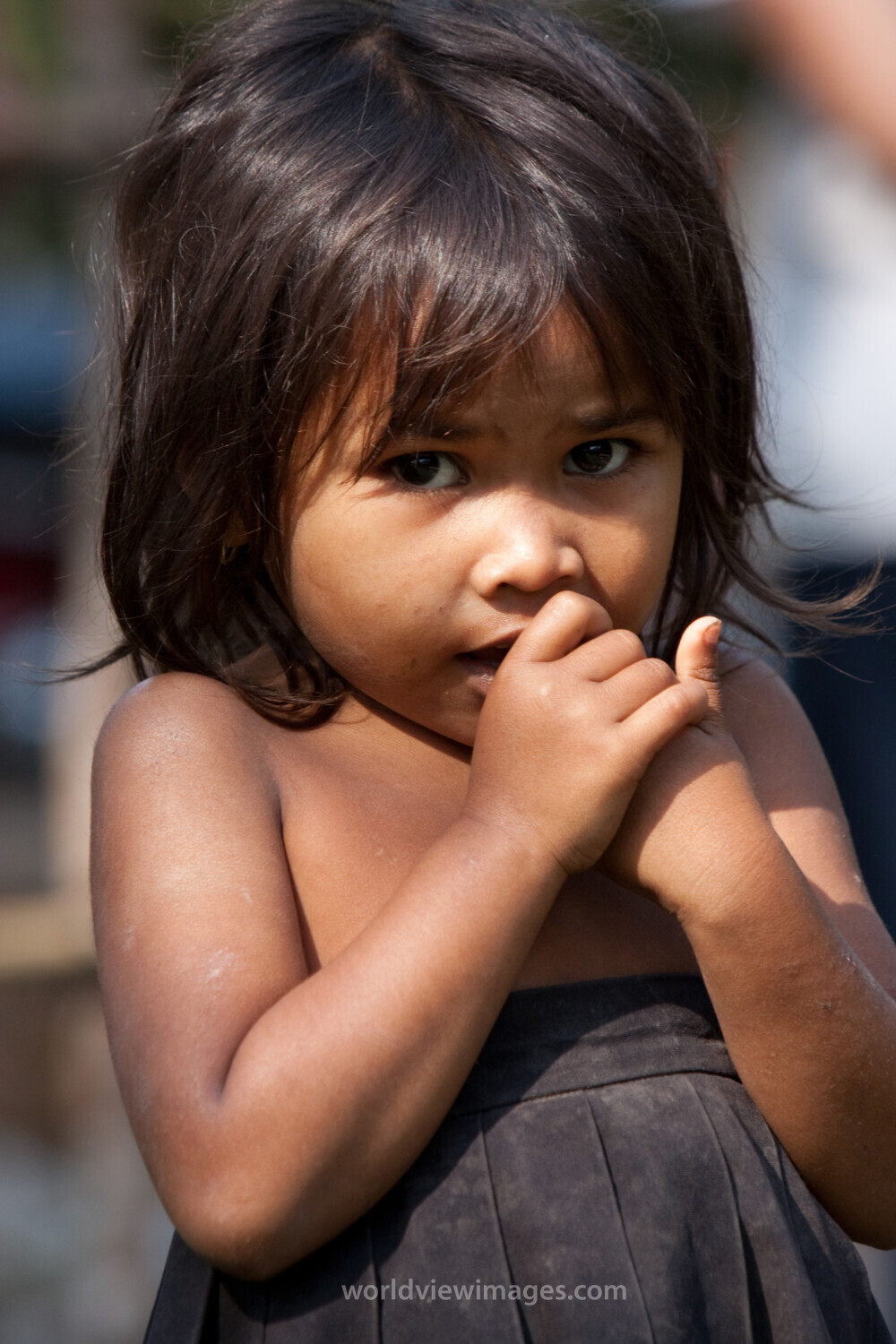 Girl in Poverty in Cambodia