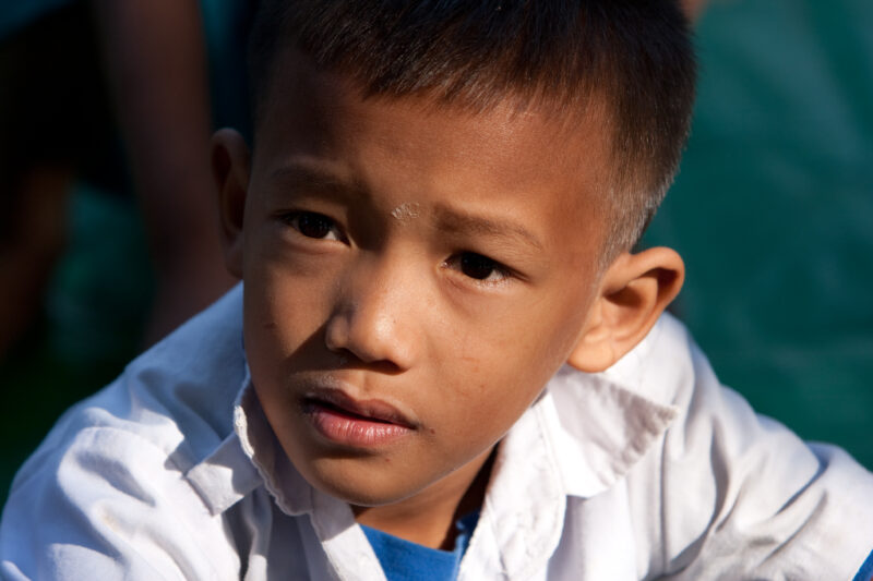 Boy in Cambodia — Stock Image of boy living in poverty in rural Cambodia — Cambodia, child, children, boy, boys