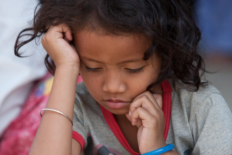 Girl in Cambodia — Stock image of young girl growing up in poverty in rural cambodia — Faces, Cambodia, girl, girls, child