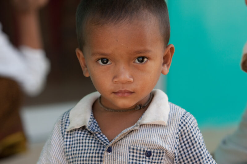 Boy in Cambodia — Stock Image of boy living in poverty in rural Cambodia — Cambodia, child, children, boy, boys