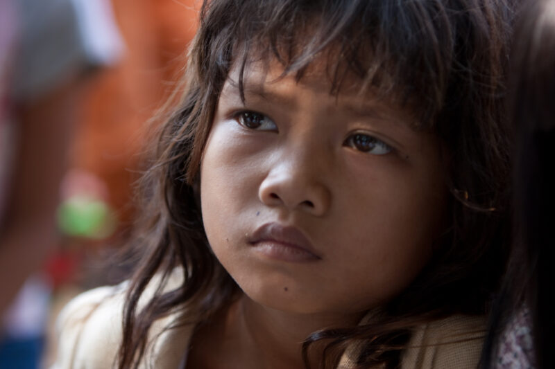 Girl in Cambodia — Stock image of young girl growing up in poverty in rural cambodia — Faces, Cambodia, girl, girls, child