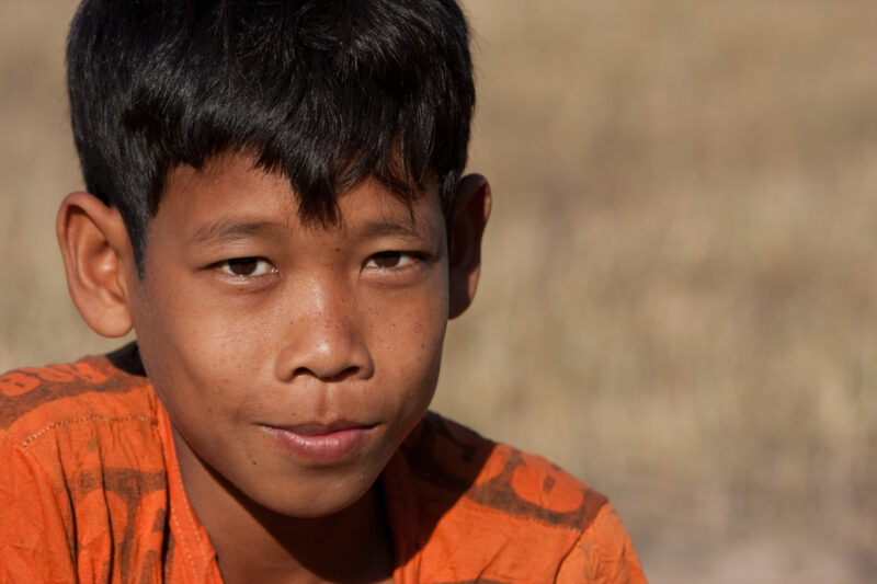 Boy in Cambodia — Stock Image of boy living in poverty in rural Cambodia — Cambodia, child, children, boy, boys