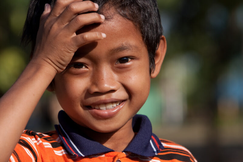 Boy in Cambodia — Stock Image of boy living in poverty in rural Cambodia — Cambodia, child, children, boy, boys