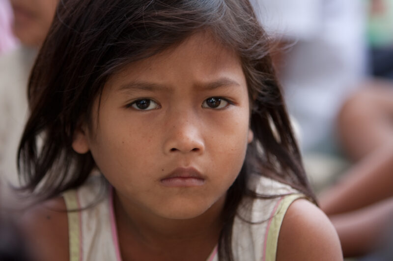Girl in Cambodia — Stock image of young girl growing up in poverty in rural cambodia — Faces, Cambodia, girl, girls, child