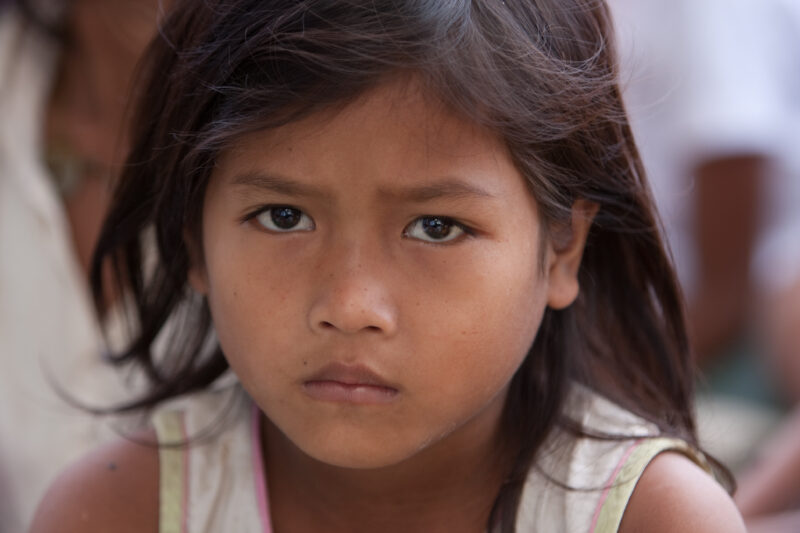 Girl in Cambodia — Stock image of young girl growing up in poverty in rural cambodia — Faces, Cambodia, girl, girls, child