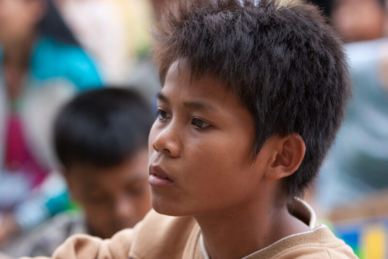Boy in Cambodia — Stock Image of boy living in poverty in rural Cambodia — Cambodia, child, children, boy, boys