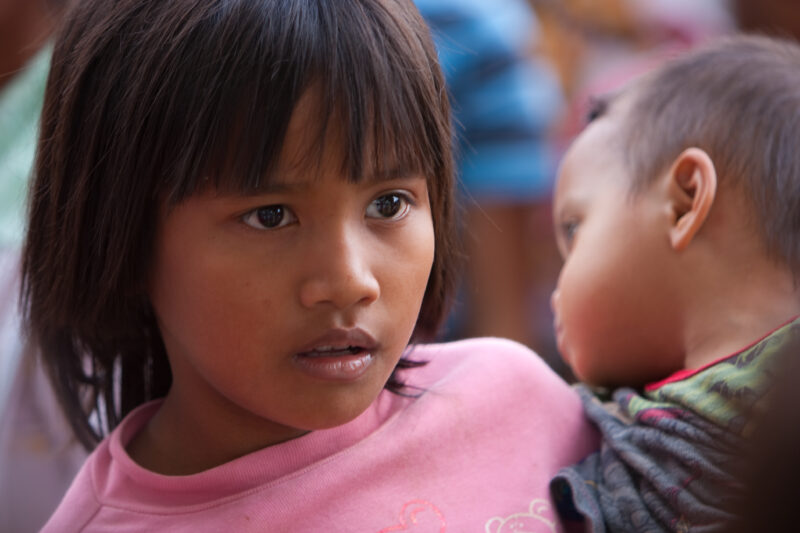 Girl in Cambodia — Stock image of young girl growing up in poverty in rural cambodia — Faces, Cambodia, girl, girls, child