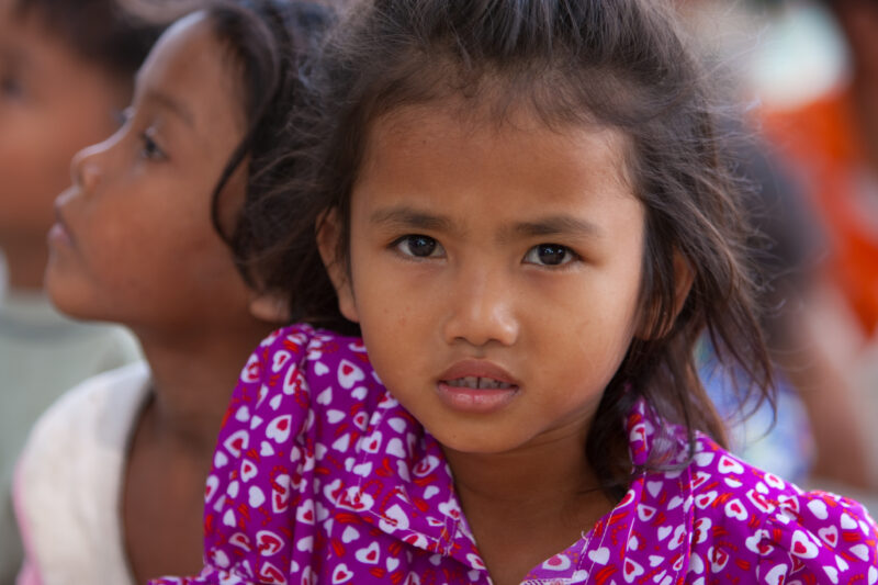 Girl in Cambodia — Stock image of young girl growing up in poverty in rural cambodia — Faces, Cambodia, girl, girls, child