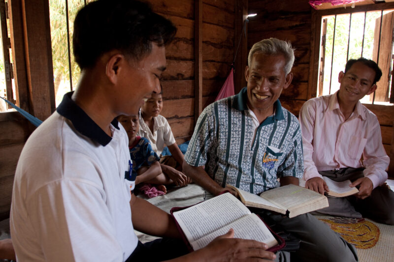 Bible Study in Cambodia — People study the Bible together in Cambodia — Cambodia, Christian, study, Bible Study