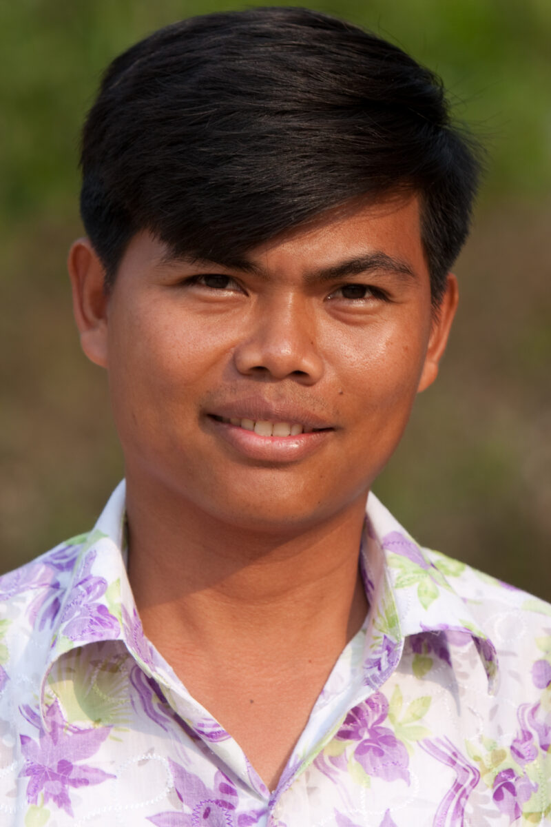 Man in Cambodia — Stock Image of a man smiling in Cambodia in the Evening light — Cambodia, people, faces, men, Khmer