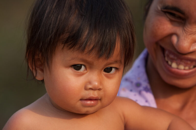Baby in Cambodia — Stock Image of baby in rural Cambodia — Faces, Child, children, Closeup, Cambodia