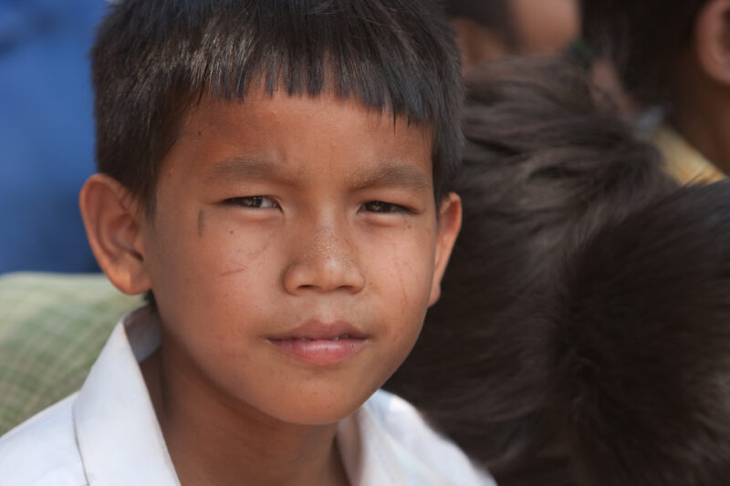 Boy in Cambodia — Stock Image of boy living in poverty in rural Cambodia — Cambodia, child, children, boy, boys