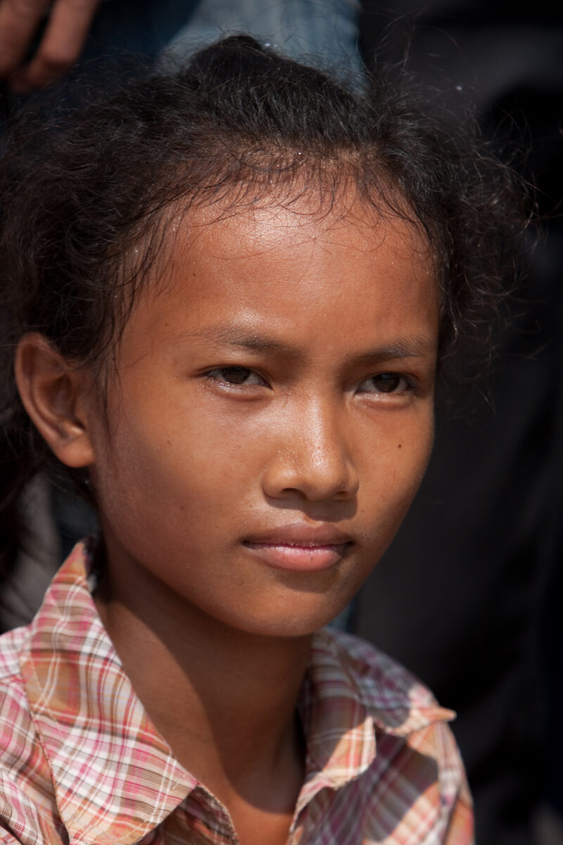 Girl in Cambodia — Stock image of young girl growing up in poverty in rural cambodia — Faces, Cambodia, girl, girls, child