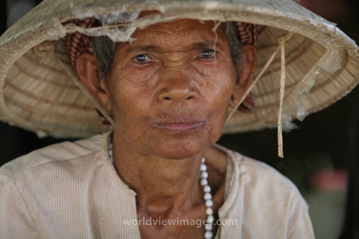 Elderly woman in Cambodia