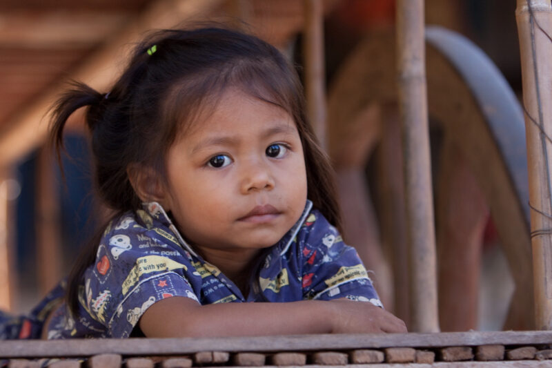 Girl in Cambodia — Stock Imgae of young girl growing up in poverty in rural Cambodia — Cambodia, Khmer, girl, girls, children child