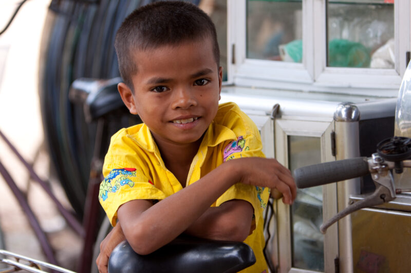 Boy in Cambodia — Stock Image of boy growing up in rural Cambodia — Boy, boys, Cambodia, Khmer, faces