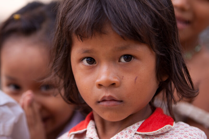 Girl in Cambodia — Stock Imgae of young girl growing up in poverty in rural Cambodia — Cambodia, Khmer, girl, girls, children child