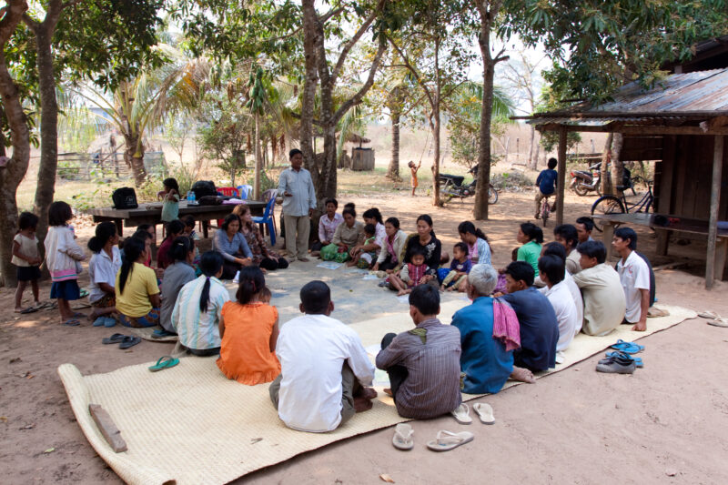 Village Group Meeting in Cambodia — Reflect Circle groups in rural communities have helped villagers develop strong family and community values and practices...