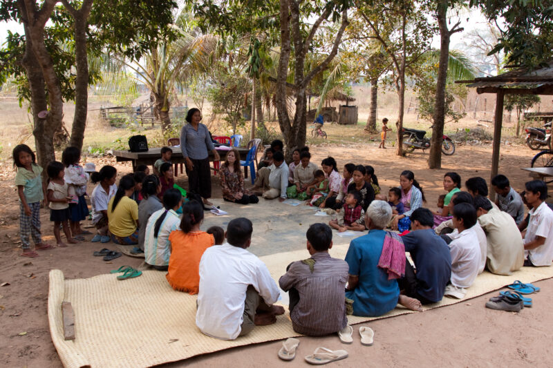 Village Group Meeting in Cambodia — Reflect Circle groups in rural communities have helped villagers develop strong family and community values and practices...