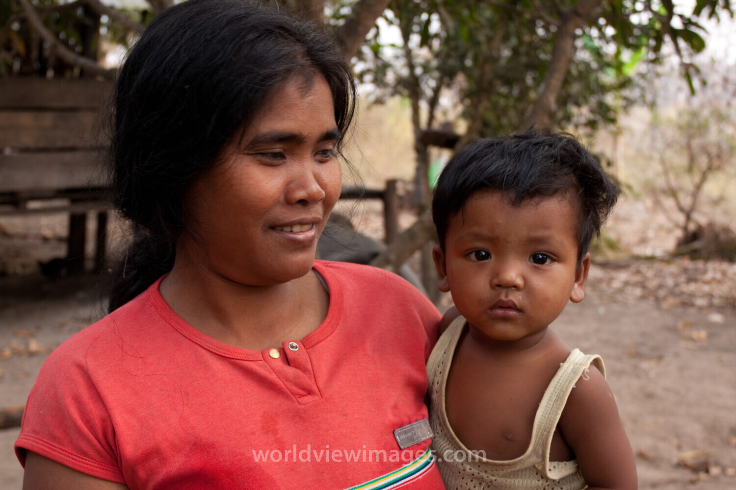 Mother and Baby in Cambodia