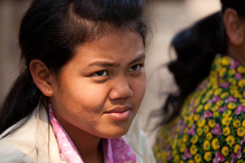 Girl in Cambodia — Stock Imgae of young girl growing up in poverty in rural Cambodia — Cambodia, Khmer, girl, girls, children child