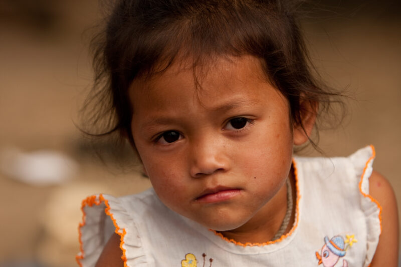 Girl in Cambodia — Stock Imgae of young girl growing up in poverty in rural Cambodia — Cambodia, Khmer, girl, girls, children child