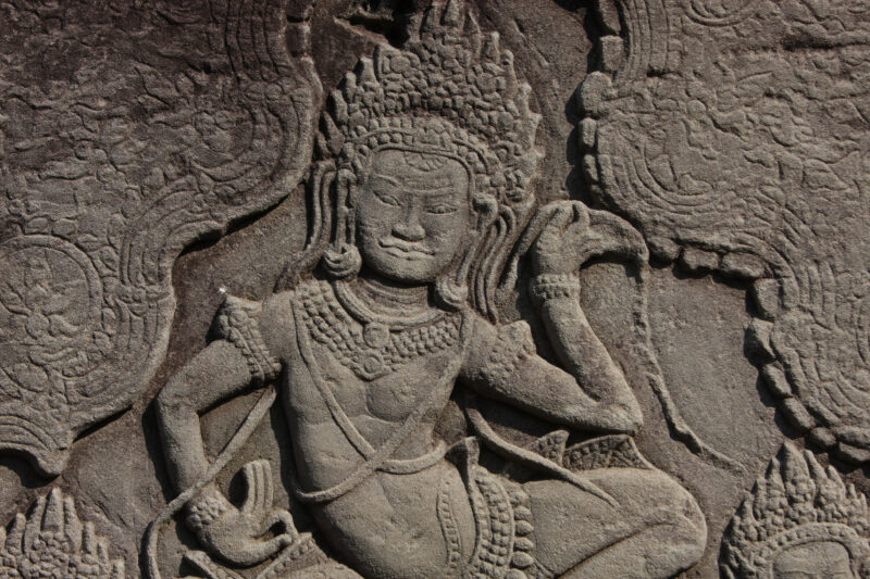 Angkor Wat in Cambodia — Stock image of the temple ruins of Angkor Wat complex near Siem Reap, Cambodia — Cambodia, Angkor Wat, Siem Reap, temple, temple ruins