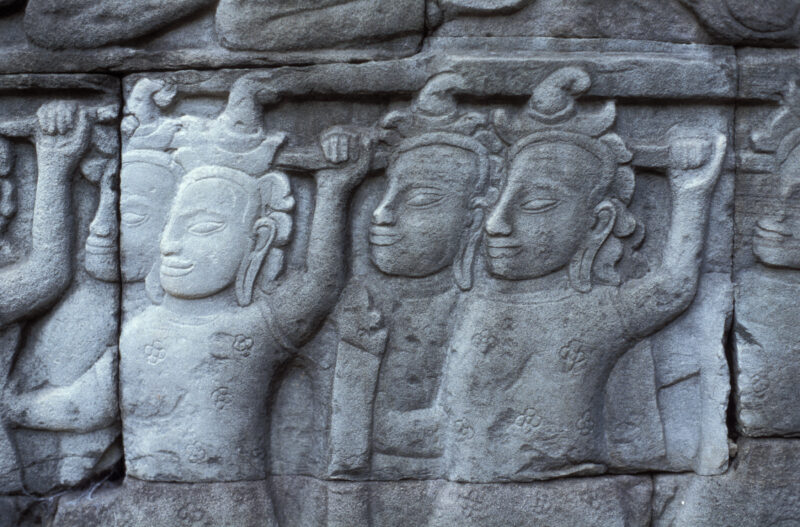 Angkor Wat in Cambodia — Stock image of the temple ruins of Angkor Wat complex near Siem Reap, Cambodia — Cambodia, Angkor Wat, Siem Reap, temple, temple ruins