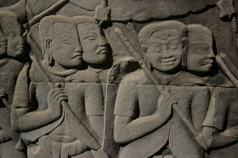 Angkor Wat in Cambodia — Stock image of the temple ruins of Angkor Wat complex near Siem Reap, Cambodia — Cambodia, Angkor Wat, Siem Reap, temple, temple ruins