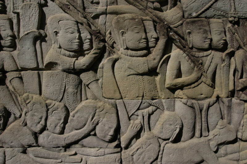 Angkor Wat in Cambodia — Stock image of the temple ruins of Angkor Wat complex near Siem Reap, Cambodia — Cambodia, Angkor Wat, Siem Reap, temple, temple ruins