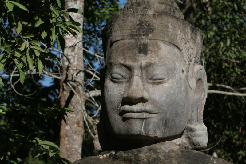 Angkor Wat in Cambodia — Stock image of the temple ruins of Angkor Wat complex near Siem Reap, Cambodia — Cambodia, Angkor Wat, Siem Reap, temple, temple ruins