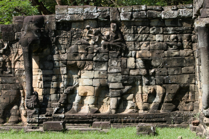 Angkor Wat in Cambodia — Stock image of the temple ruins of Angkor Wat complex near Siem Reap, Cambodia — Cambodia, Angkor Wat, Siem Reap, temple, temple ruins